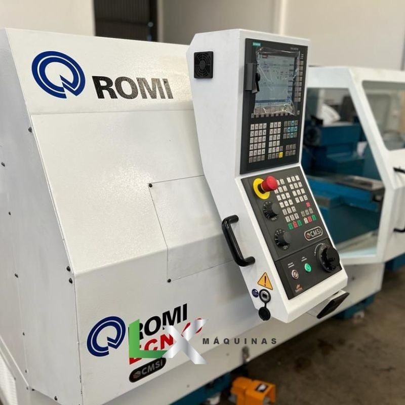 TORNO CNC ROMI ECN 40 – CENTUR 40 – RETROFITADO SIEMENS – LX Maquinas