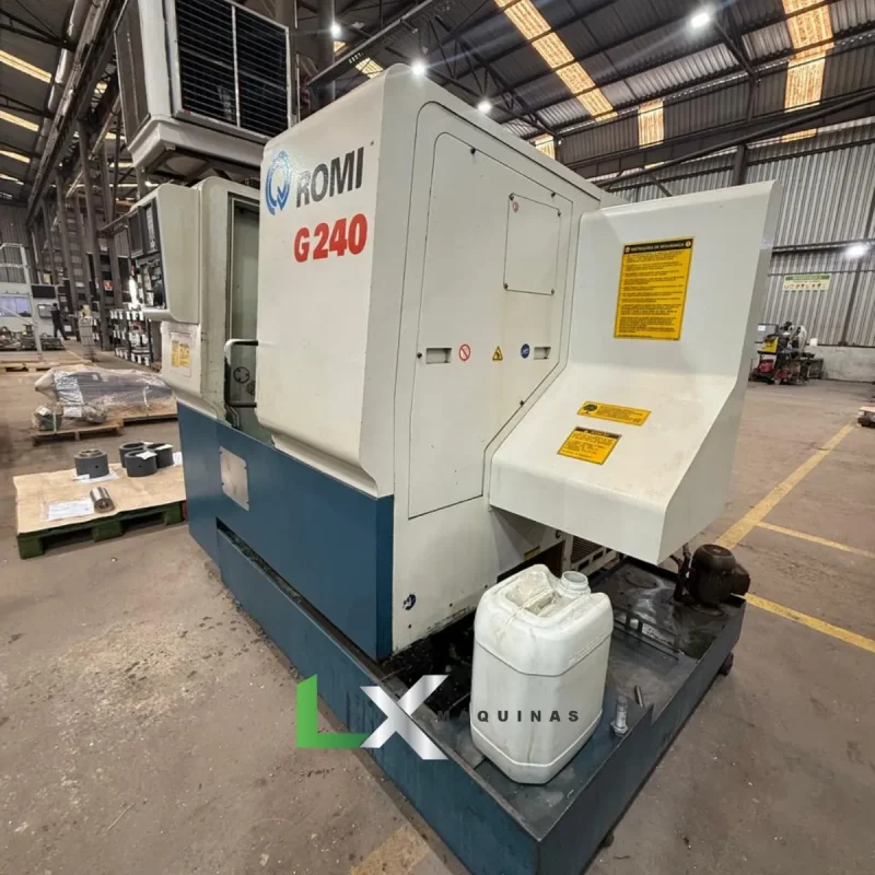 TORNO CNC ROMI G240 FANUC SEM CONTRA PONTO - ANO 2007 (7)