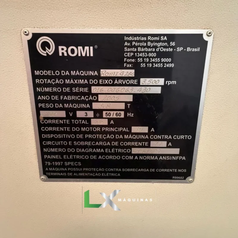TORNO CNC ROMI G280 - FANUC - ANO 2005 (7)_11zon