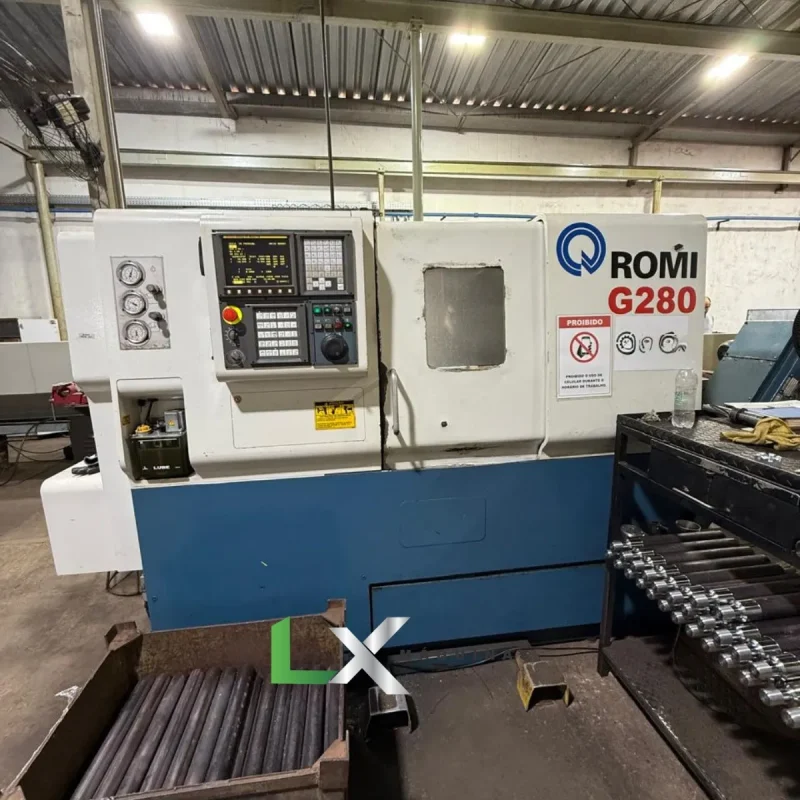 TORNO CNC ROMI G280 FANUC - ANO 2008 (1)
