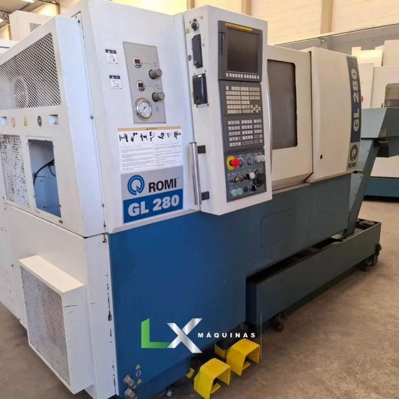 TORNO CNC ROMI GL-280 - FANUC- ANO 2013- (8900 HORAS DE USO) (1)_11zon