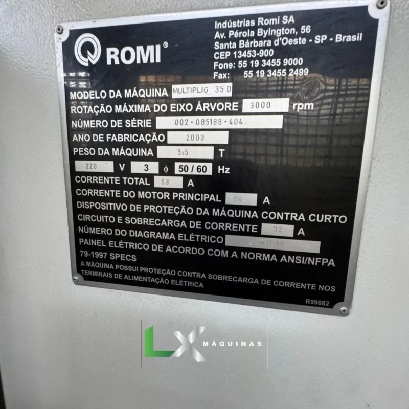 TORNO CNC ROMI MULTIPLIC 35D - SIEMENS - 2003 (6)