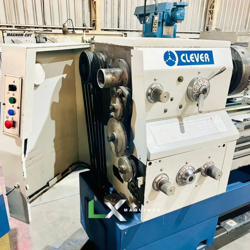 TORNO MECANICO CLEVER 2680 - 660 X 2000 MM - (BARRAMENTO RETIFICADO) (1)