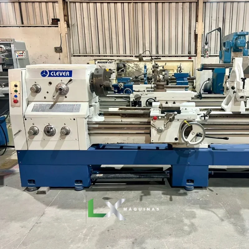 TORNO MECANICO CLEVER 2680 - 660 X 2000 MM - (BARRAMENTO RETIFICADO) (3)