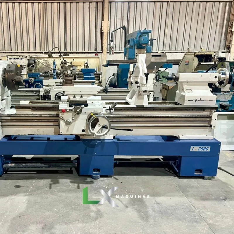 TORNO MECANICO CLEVER 2680 - 660 X 2000 MM - (BARRAMENTO RETIFICADO) (4)