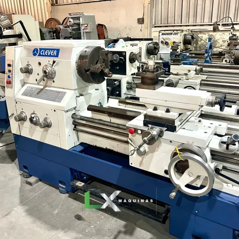 TORNO MECANICO CLEVER 2680 - 660 X 2000 MM - (BARRAMENTO RETIFICADO) (6)