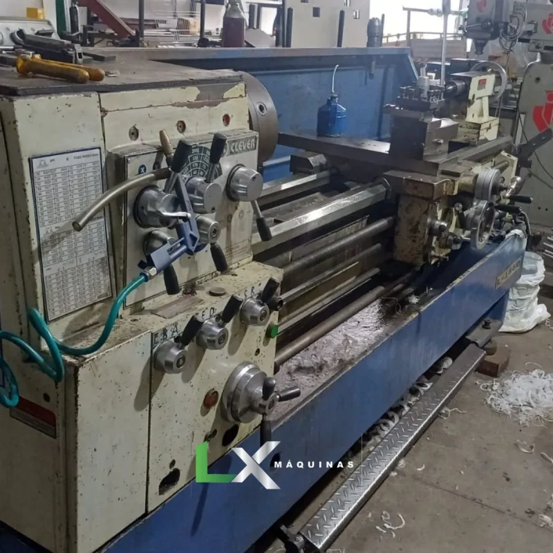 TORNO MECÂNICO CLEVER L-1860 - 450 X 1500 MM (3)