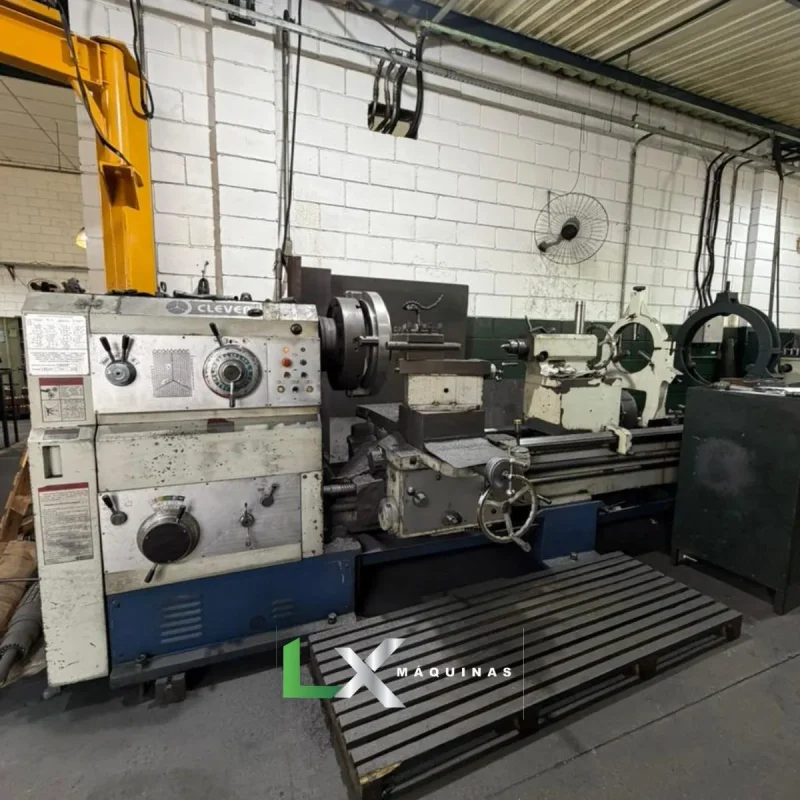 TORNO MECÂNICO CLEVER L44120 - 1100 X 3000 MM - ANO 2010 (6)