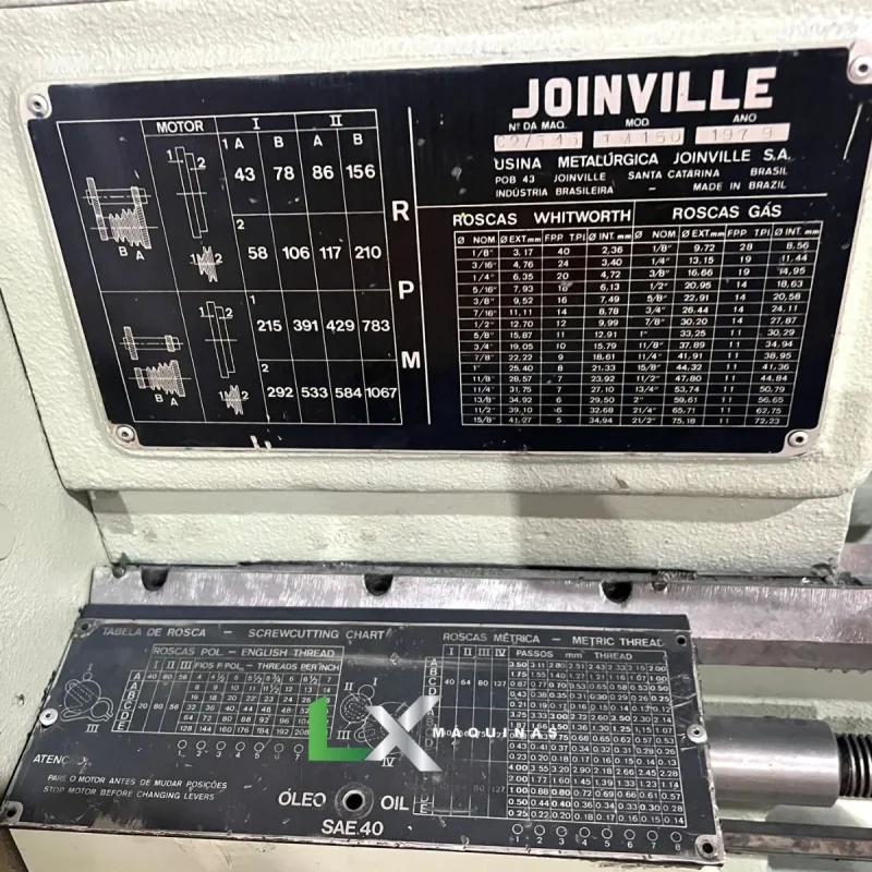 TORNO MECANICO JOINVILLE TM 450 – 350 X 700 MM (1)