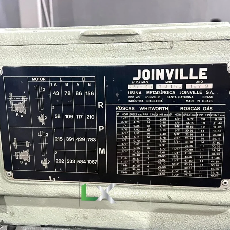 TORNO MECANICO JOINVILLE TM 450 – 350 X 700 MM (3)