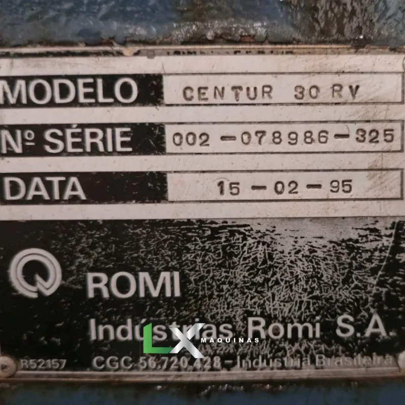 TORNO MECANICO ROMI CENTUR 30RV -MACH 8 - 430MM - 500MM - 1995 (4)