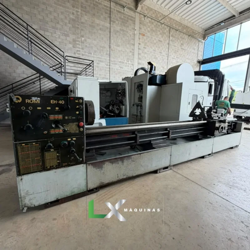 TORNO MECANICO ROMI EH 40 X 4000 MM - PASSAGEM EIXO ARVORE 105 MM (8)