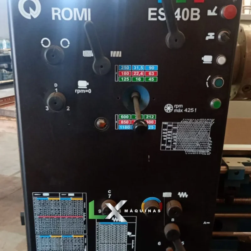 TORNO MECÂNICO ROMI ES-40B – 640 X 3000 MM – REFORMADO (7)