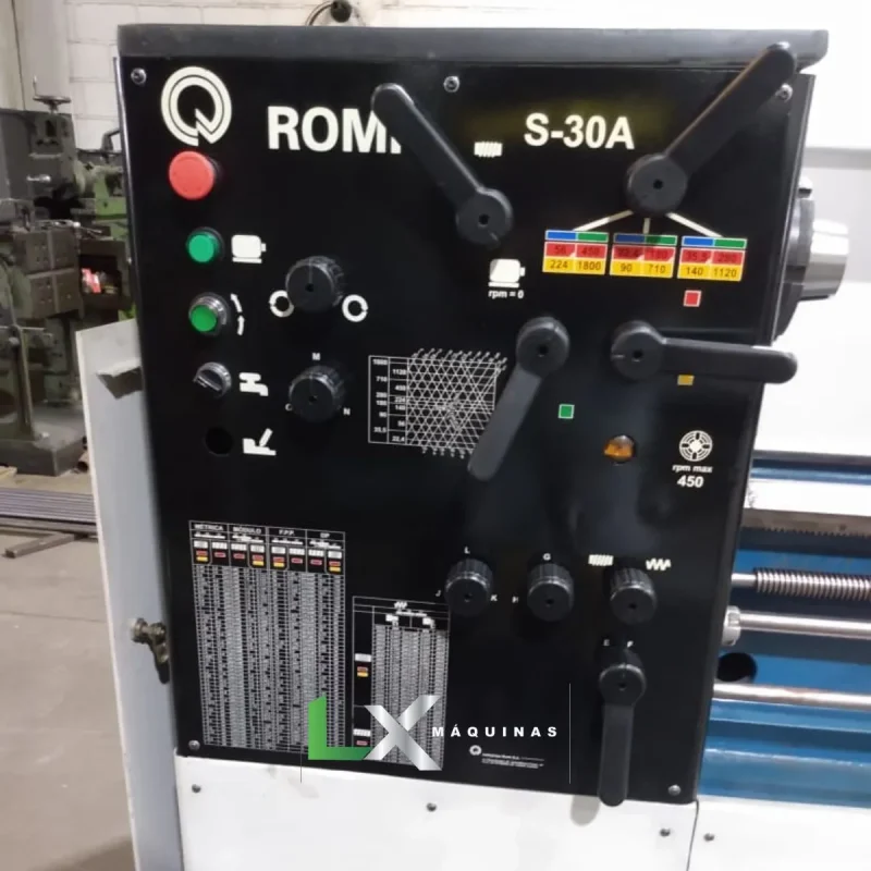 TORNO MECÂNICO ROMI S-30A – 520 X 1000 MM - REFORMADO (4)