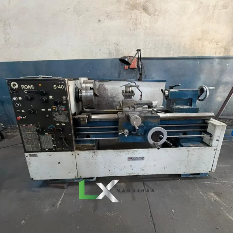 TORNO MECÂNICO ROMI S40 - 500MM X 1000MM (2)