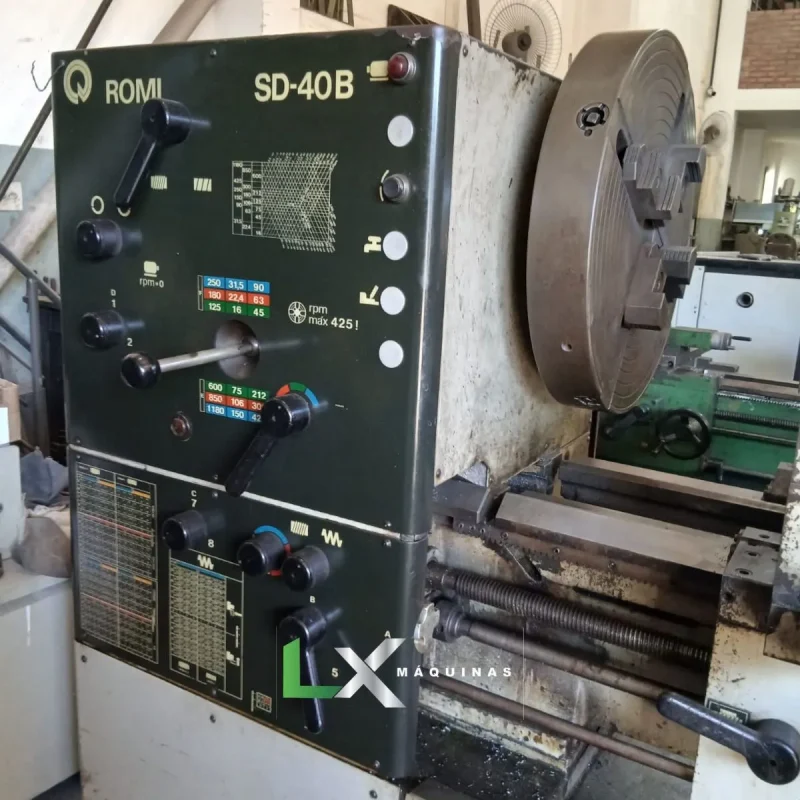 TORNO MECÂNICO ROMI SD-40B - 800 X 1000 MM (1)